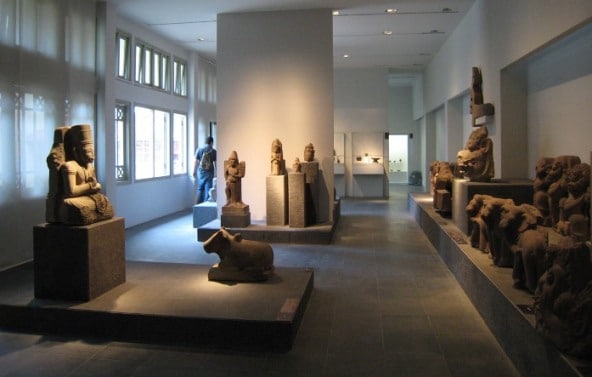 exhibition room in Museum of Cham Sculpture