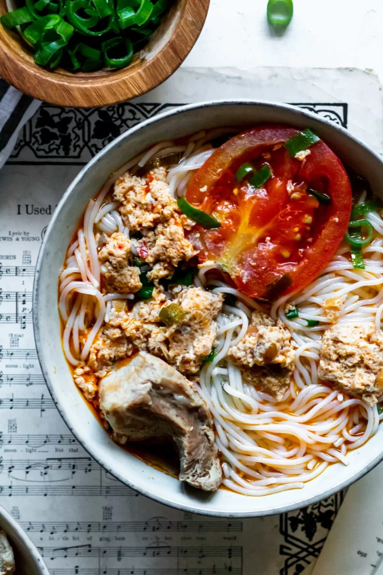 Bun Rieu Recipe (Vietnamese Crab Noodle Soup)
